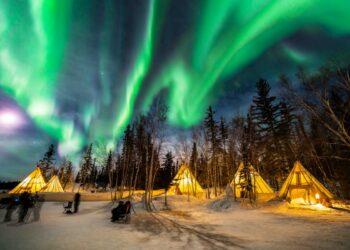 加拿大黃刀鎮極光_01