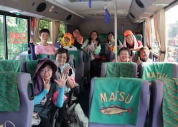 黃魚公車身受白沙屯媽祖信眾喜愛 。圖/連江縣政府提供