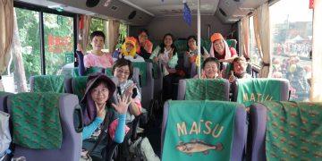 黃魚公車身受白沙屯媽祖信眾喜愛 。圖/連江縣政府提供